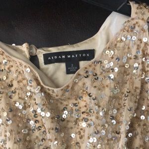 Holiday Dress Gold size 2 but will fit larger